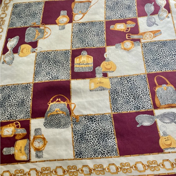 LUXURY theme vintage silk scarf - Picture 8 of 9